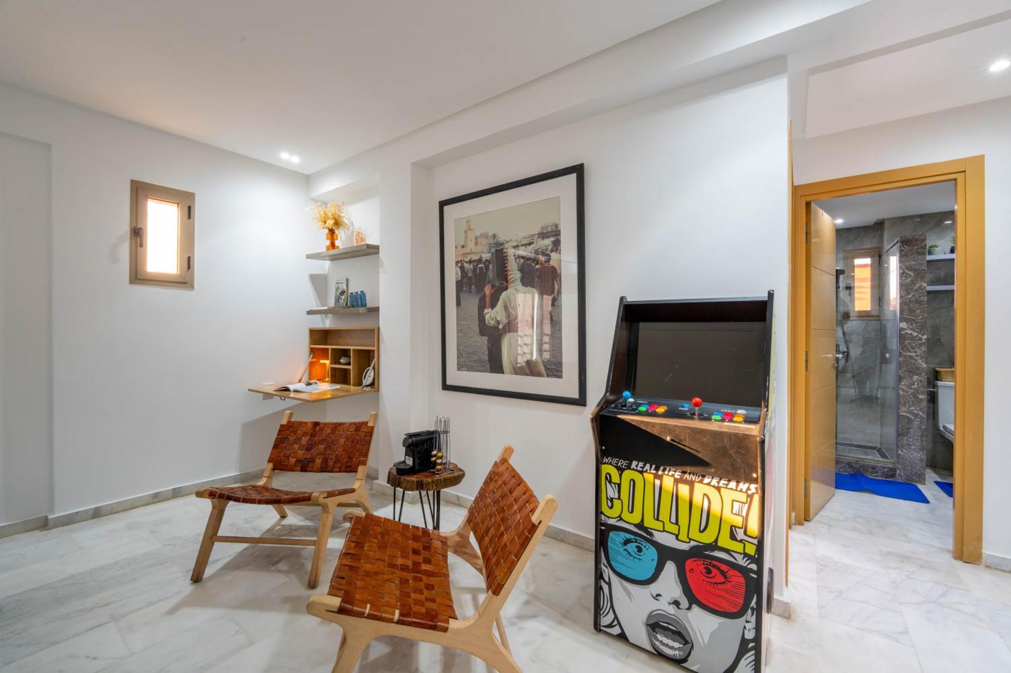 شقة New ! Unique Equipped Flat In The Heart Of Marrakech مراكش المظهر الخارجي الصورة